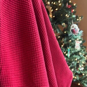 Old Navy Red Waffle Knit Sweater